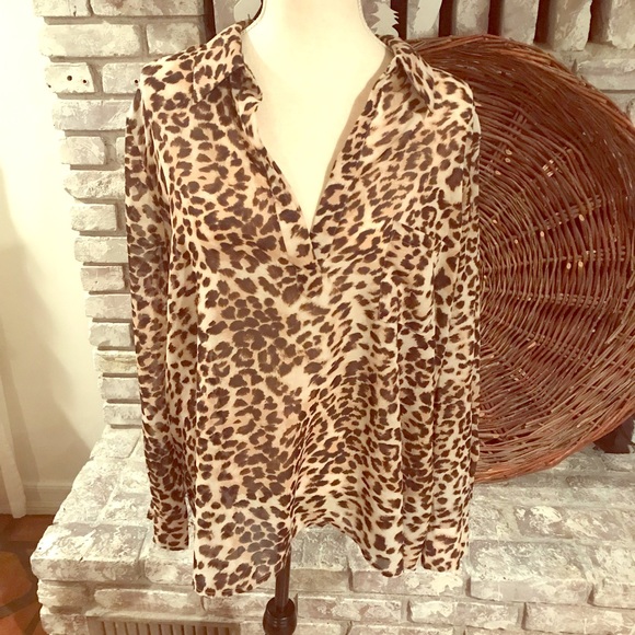 Pleione Tops - Semi-sheer blouse Pleione Tops - Semi-sheer blouse